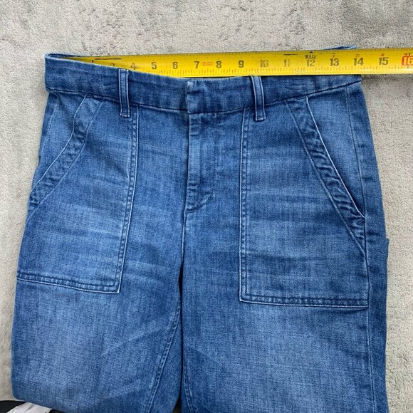 Frank & Eileen Jameson Jeans Womens 0 Blue Utility Denim Joggers Casual - Picture 7 of 13